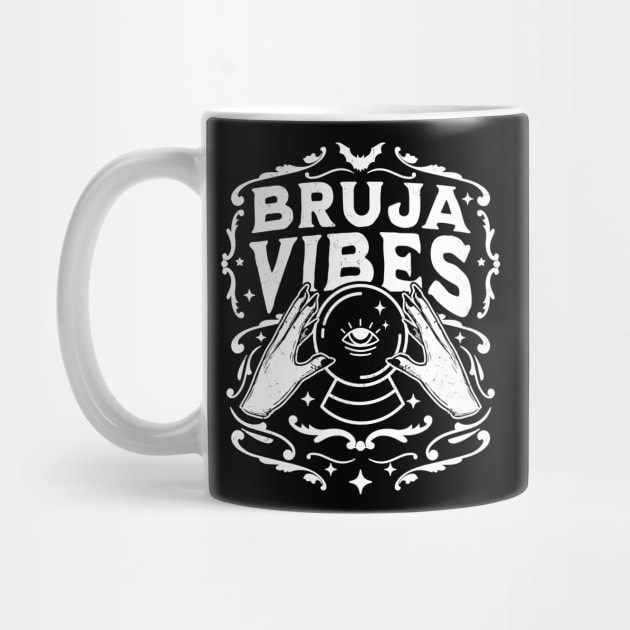 Bruja Vibes Mexican Witch Halloween Witchy Retro Vintage by OrangeMonkeyArt